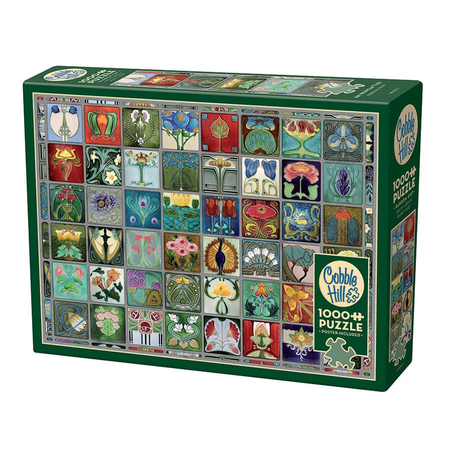 Cobble Hill 1000 Piece Puzzle - Art Nouveau Tiles