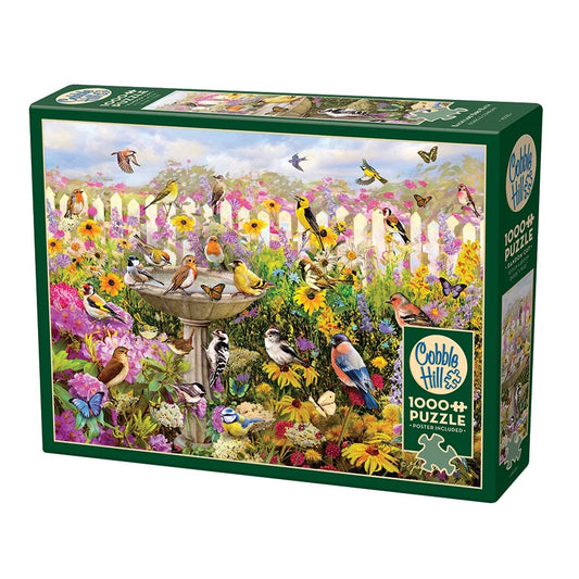 Cobble Hill 1000 Piece Puzzle - Backyard Bird Bath