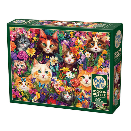 Cobble Hill 1000 Piece Puzzle - Blooming Whiskers