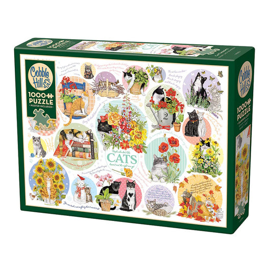 Cobble Hill 1000 Piece Puzzle - Cat Thoughts