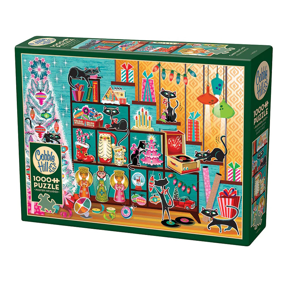 Cobble Hill 1000 Piece Puzzle - Christmas Cats