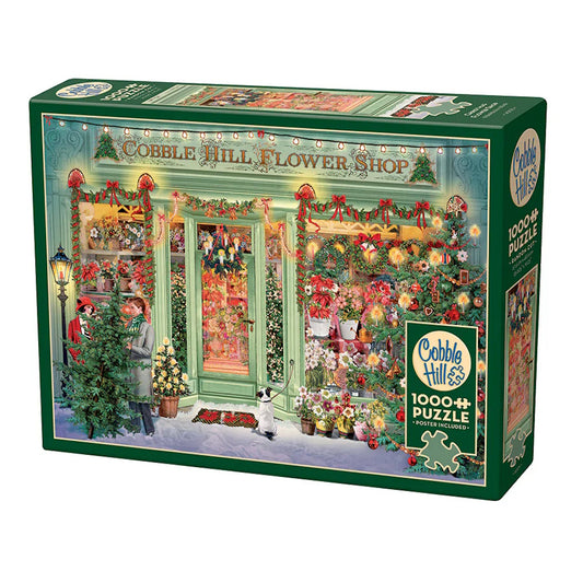 Cobble Hill 1000 Piece Puzzle - Christmas Flower Shop