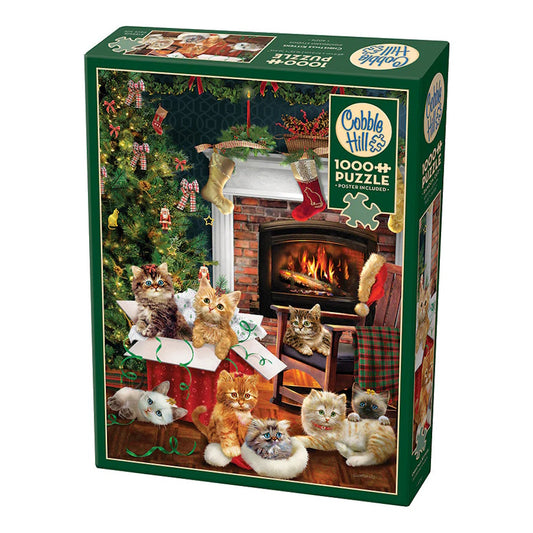 Cobble Hill 1000 Piece Puzzle - Christmas Kittens