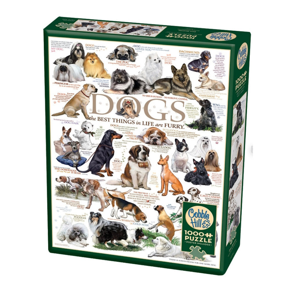 Cobble Hill 1000 Piece Puzzle - Dog Quotes