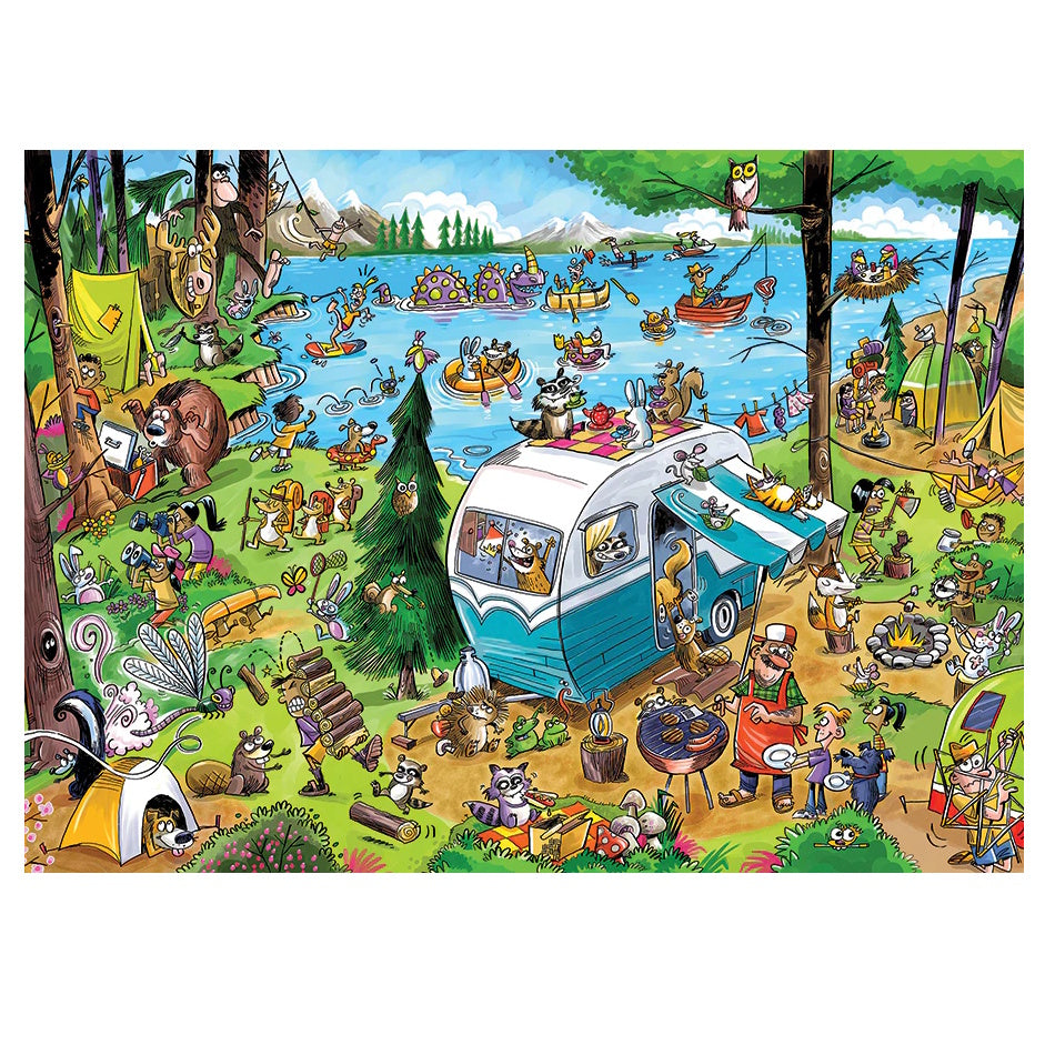 Cobble Hill 1000 Piece Puzzle - DoodleTown: Call of the Wild