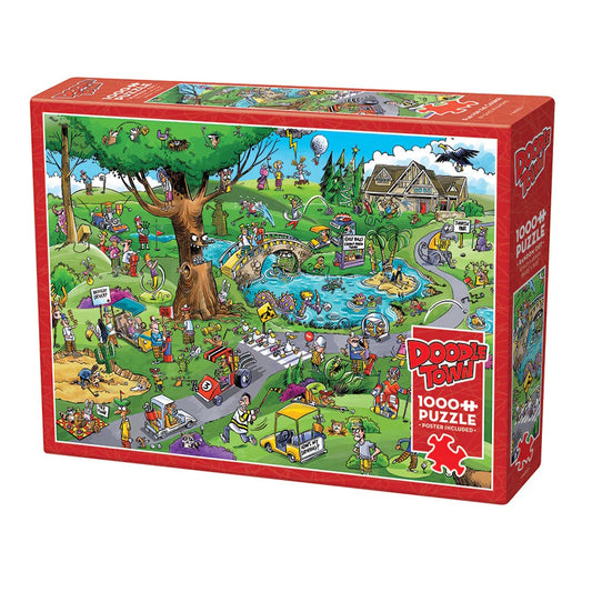 Cobble Hill 1000 Piece Puzzle - DoodleTown: Par for the Course