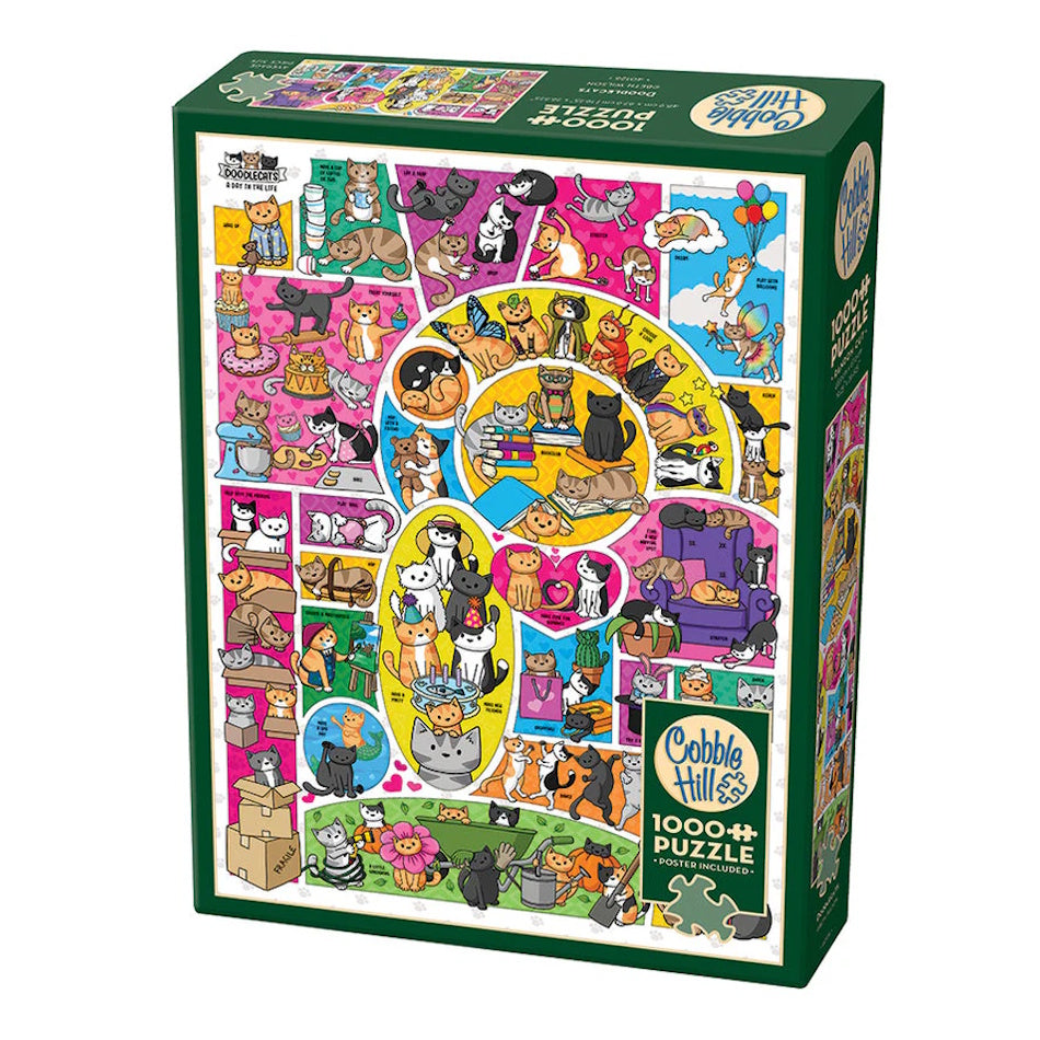 Cobble Hill 1000 Piece Puzzle -Doodlecats