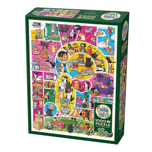 Cobble Hill 1000 Piece Puzzle -Doodlecats