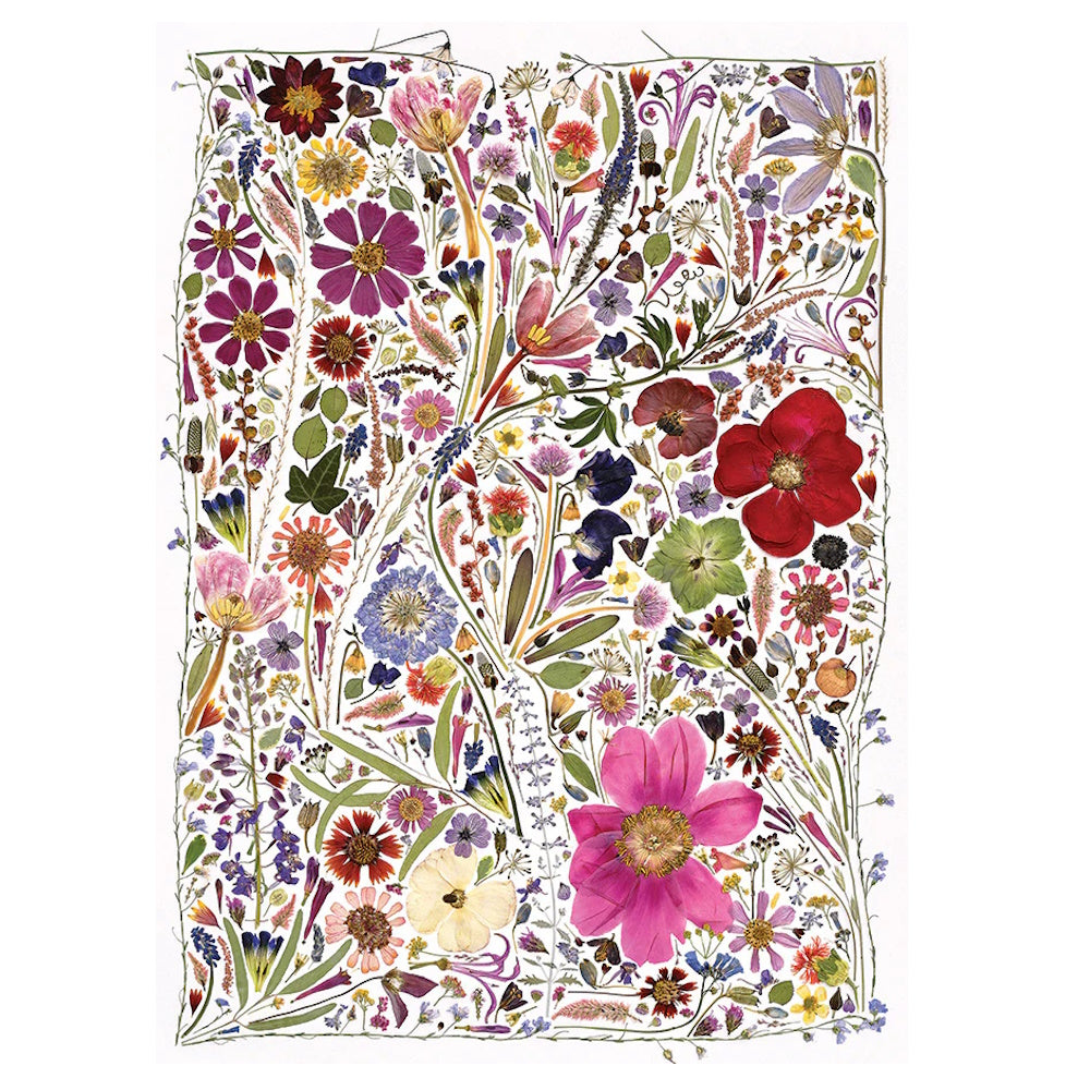 Cobble Hill 1000 Piece Puzzle - Flower Press: Spring