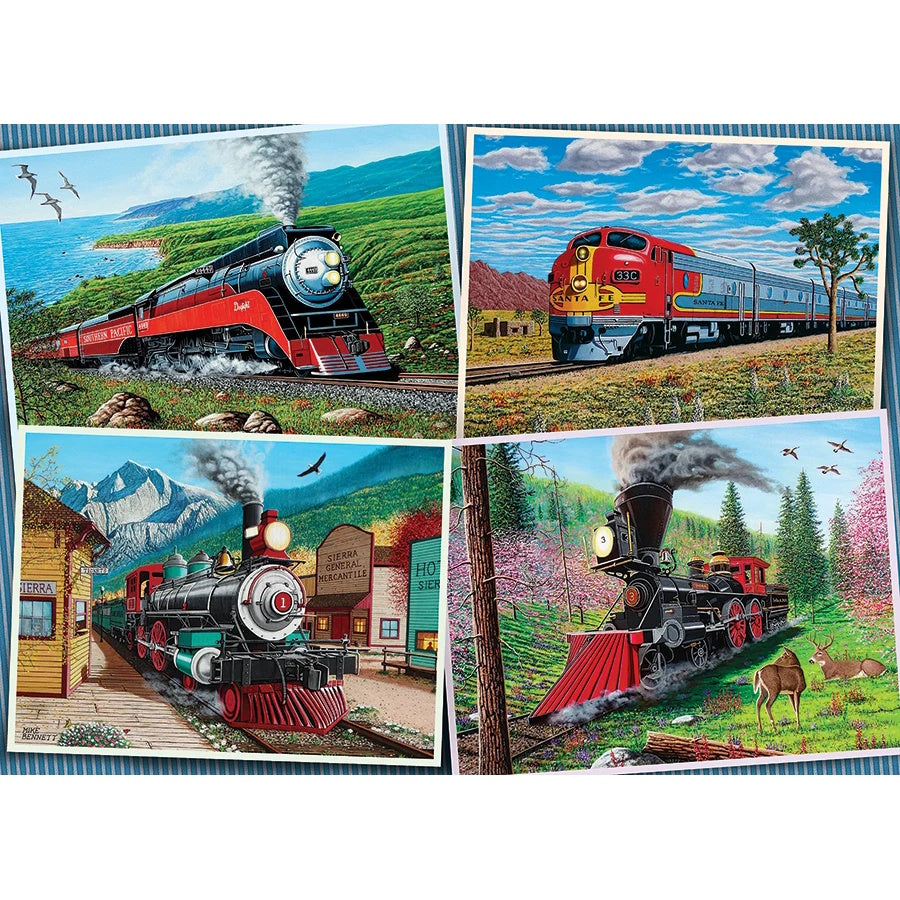 Cobble Hill 1000 Piece Puzzle - Historic Locomotives