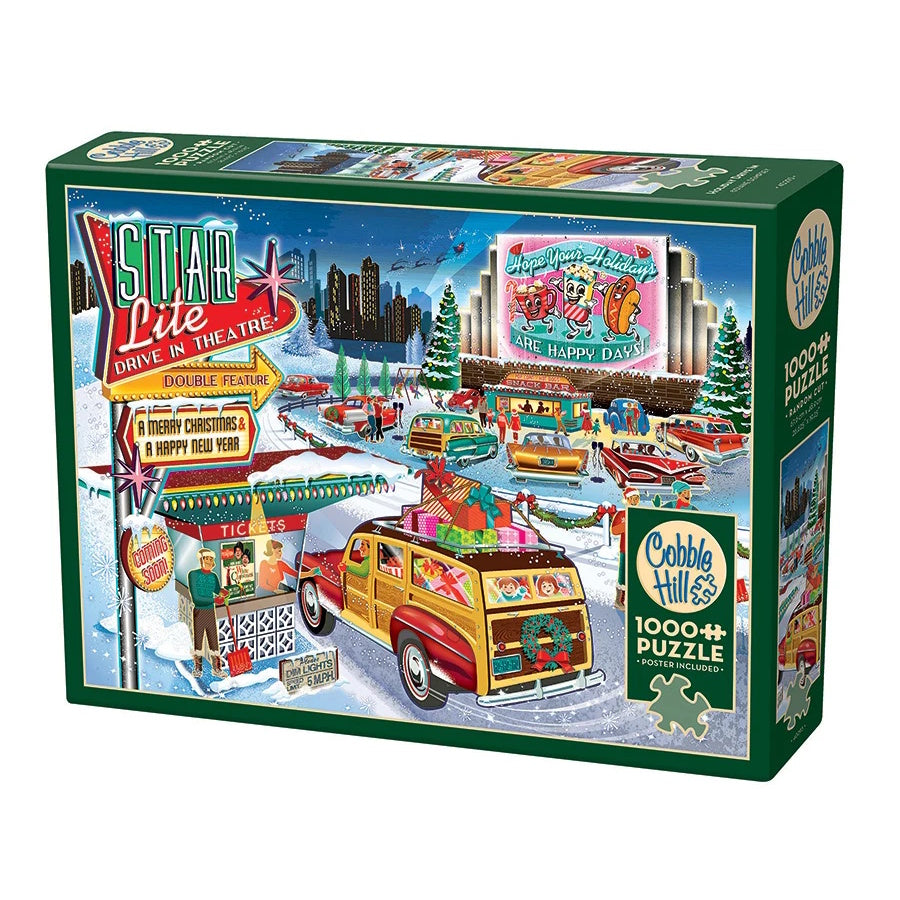 Cobble Hill 1000 Piece Puzzle - Holiday Drive In