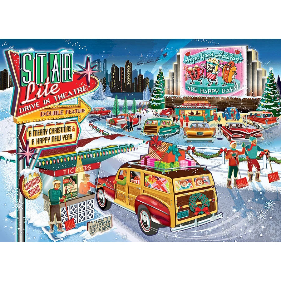 Cobble Hill 1000 Piece Puzzle - Holiday Drive In