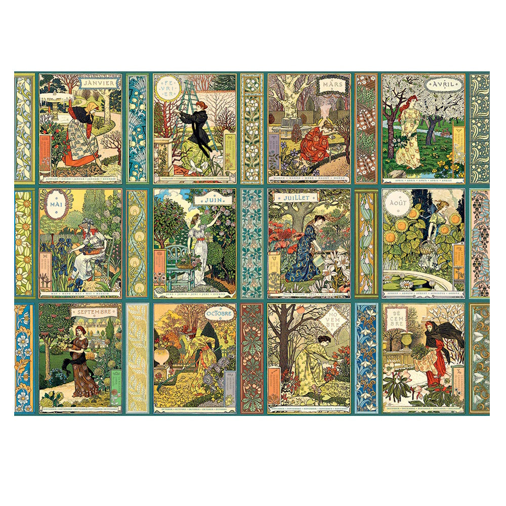 Cobble Hill 1000 Piece Puzzle - Jardiniere: A Gardener's Calendar
