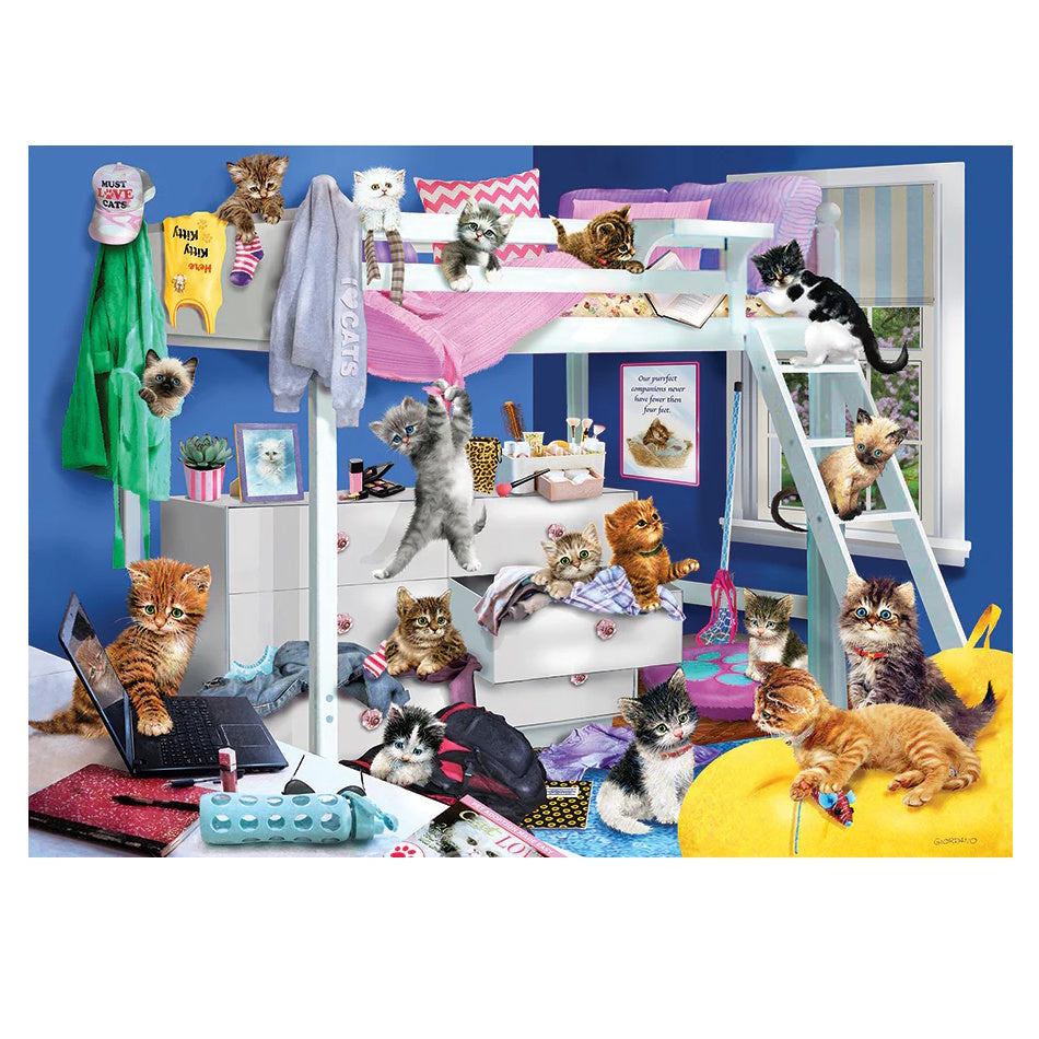 Cobble Hill 1000 Piece Puzzle - Kitten Slumber Party