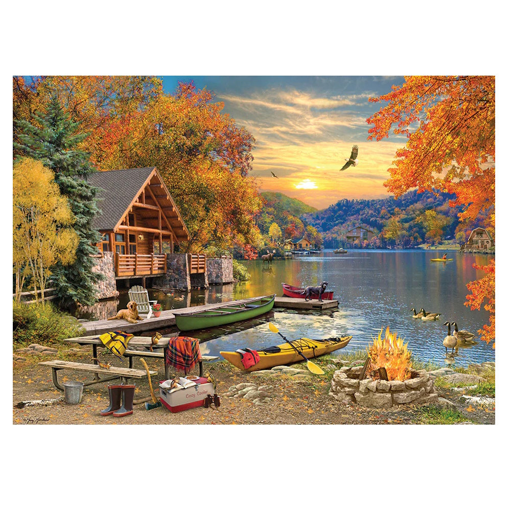 Cobble Hill 1000 Piece Puzzle - Lakeside Retreat