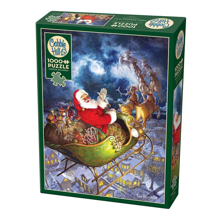 Cobble Hill 1000 Piece Puzzle - Merry Christmas to All