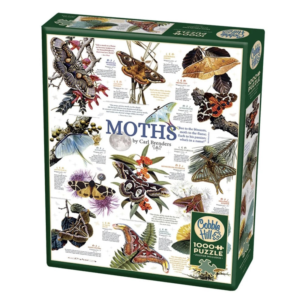 Cobble Hill 1000 Piece Puzzle - Moth Collection