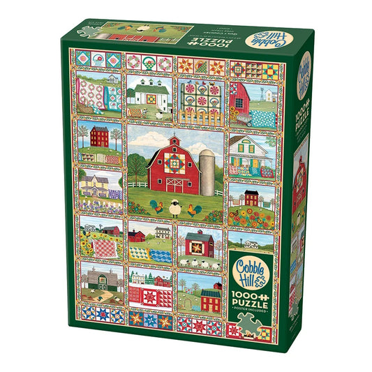 Cobble Hill 1000 Piece Puzzle - Quilt Country
