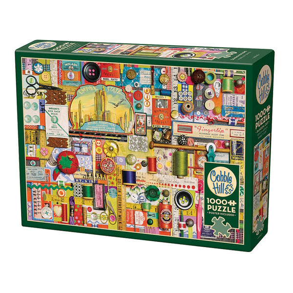 Cobble Hill 1000 Piece Puzzle - Sewing Notions – The Jigstore