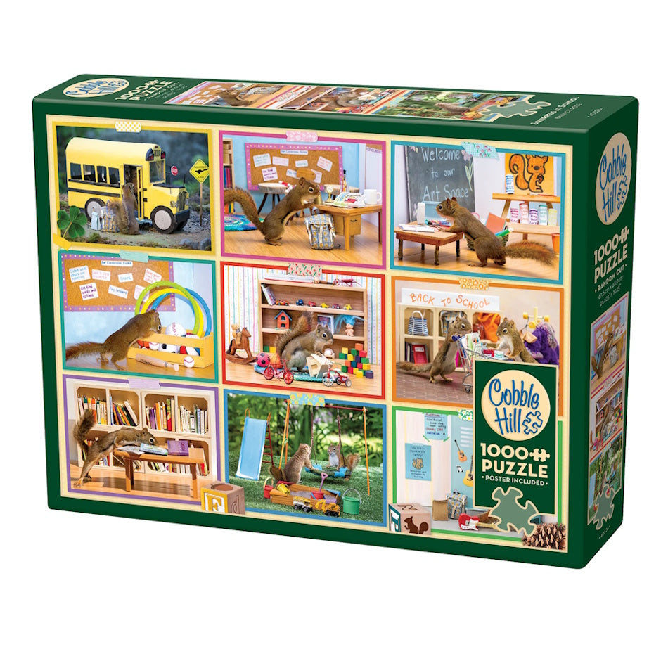 Cobble Hill 1000 Piece Puzzle - Squirrels at School