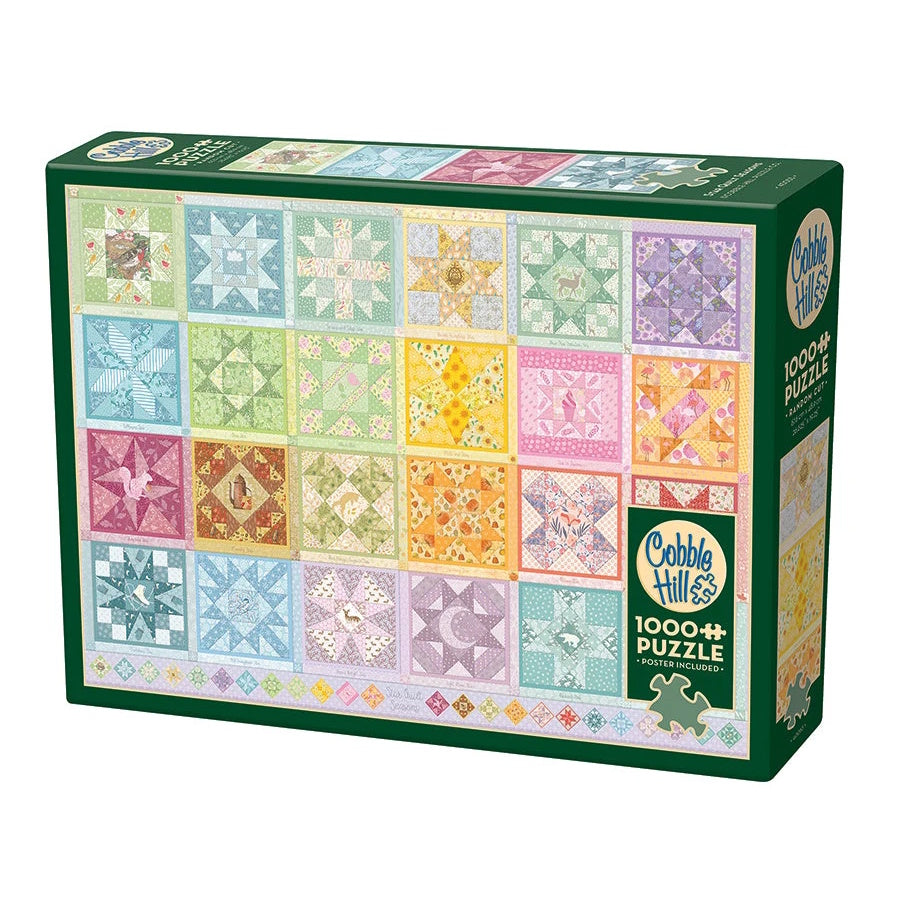 Cobble Hill 1000 Piece Puzzle - Star Quilt Seasons
