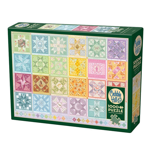 Cobble Hill 1000 Piece Puzzle - Star Quilt Seasons
