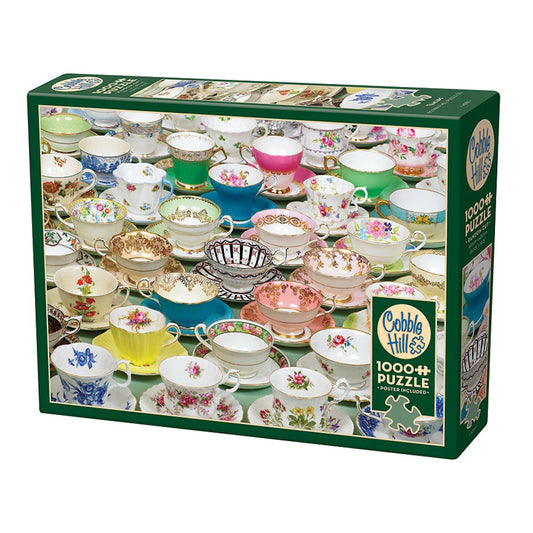 Cobble Hill 1000 Piece Puzzle - Teacups