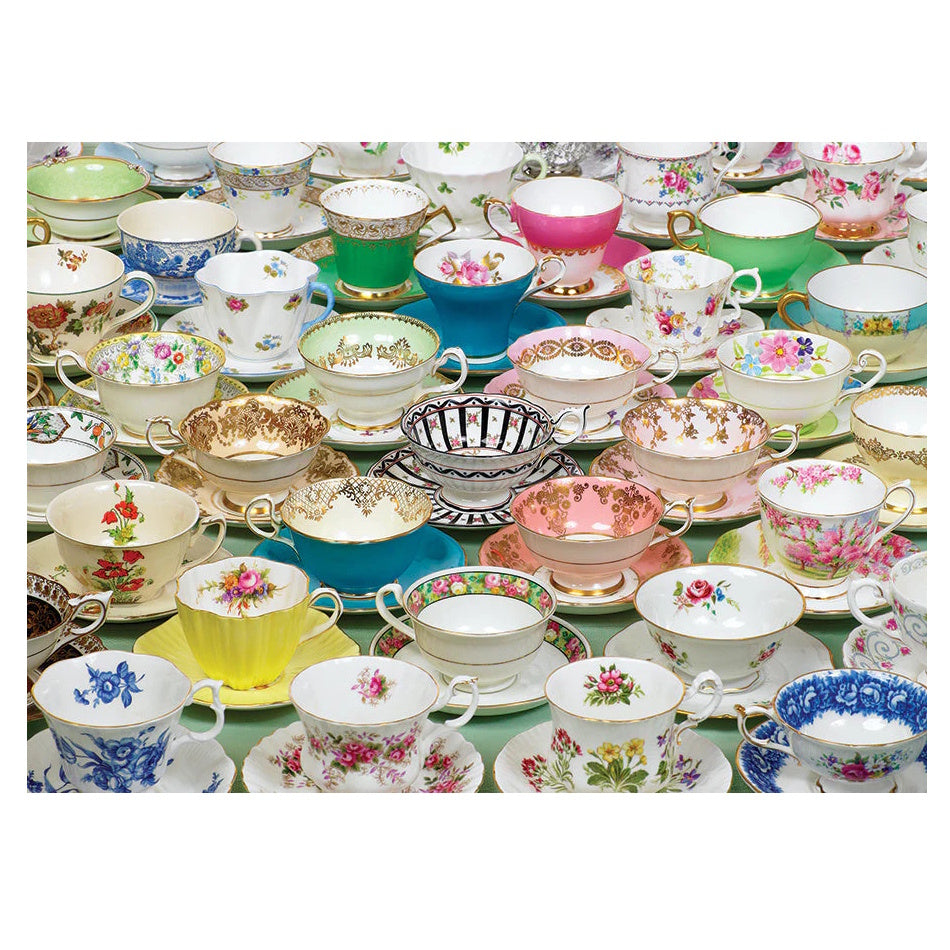 Cobble Hill 1000 Piece Puzzle - Teacups