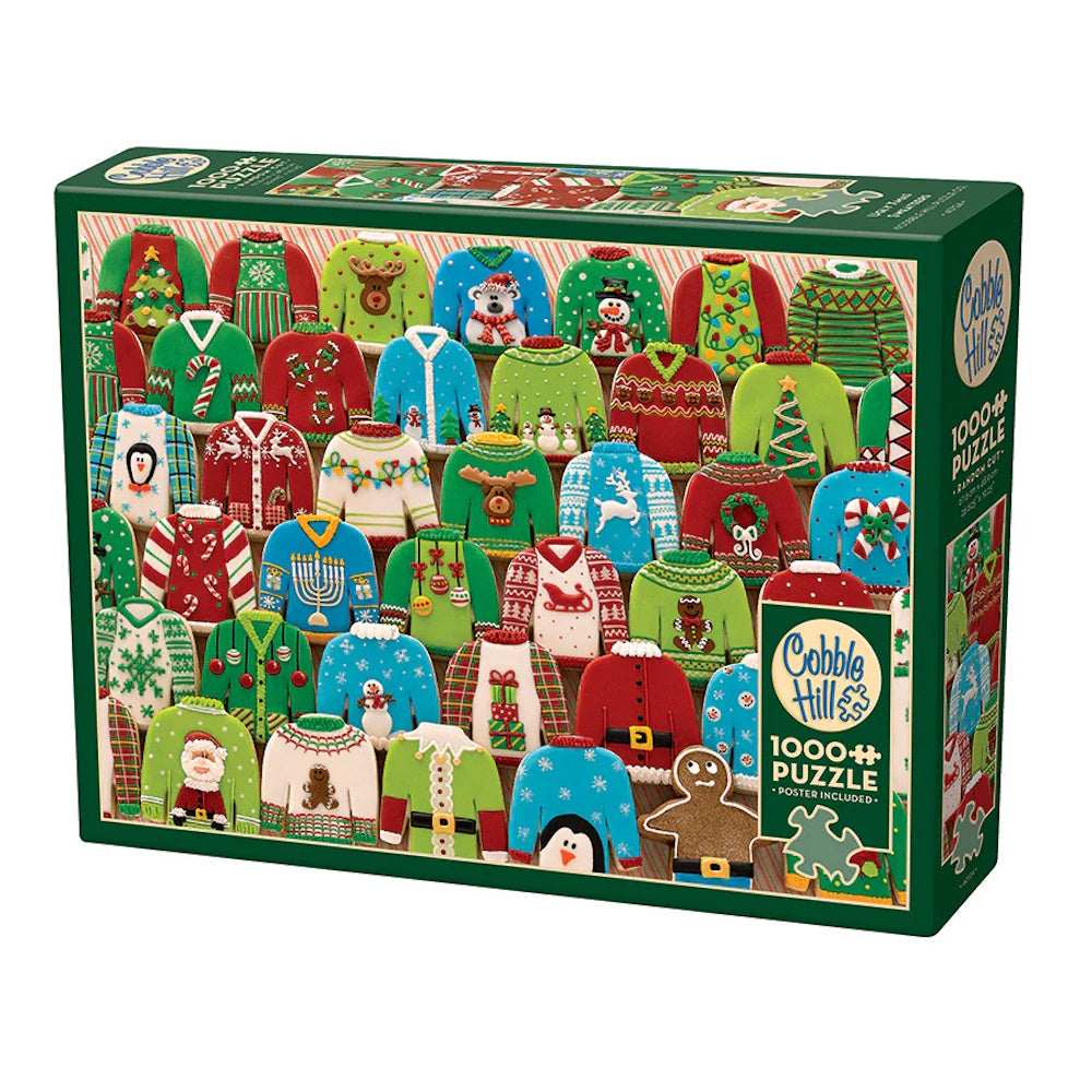 Cobble Hill 1000 Piece Puzzle - Ugly Xmas Sweaters