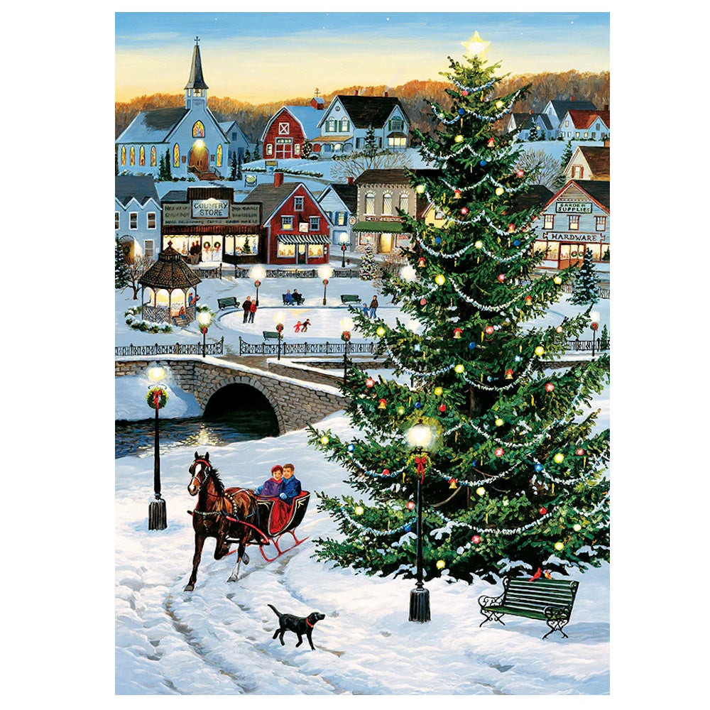 Cobble Hill 1000 Piece Puzzle - Village Tree