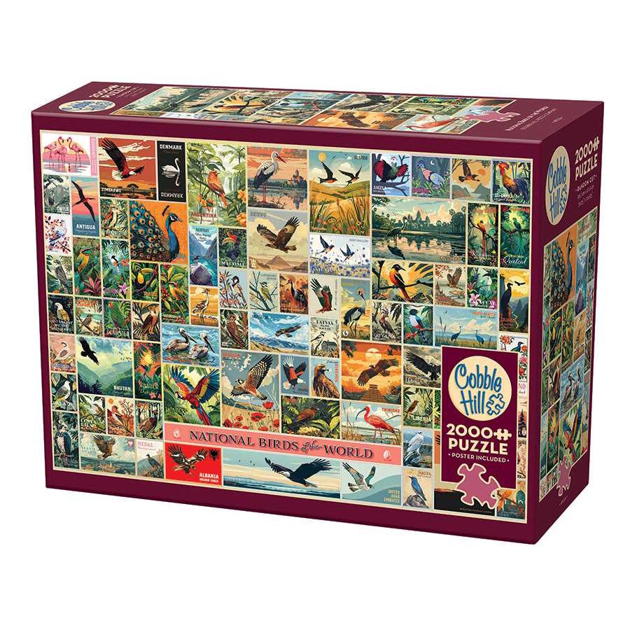 Cobble Hill 2000 Piece Puzzle - National Birds of the World