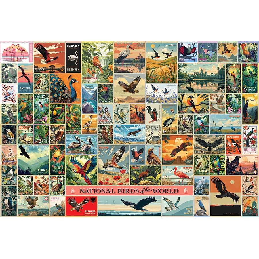 Cobble Hill 2000 Piece Puzzle - National Birds of the World