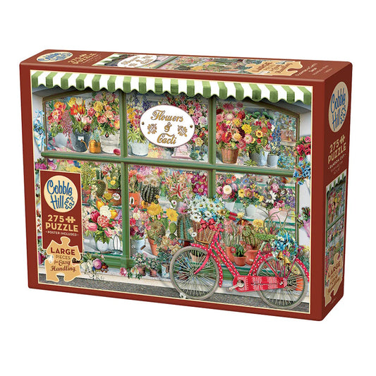 Cobble Hill 275 Piece Easy Handling Puzzle - Flowers & Cacti