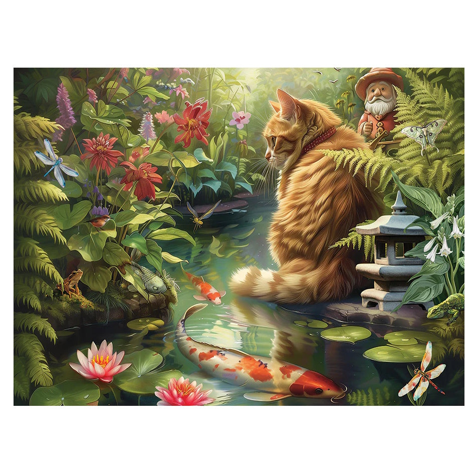 Cobble Hill 275 Piece Easy Handling Puzzle - Koi Cat