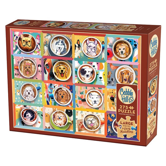 Cobble Hill 275 Piece Easy Handling Puzzle - Puppy Lattes