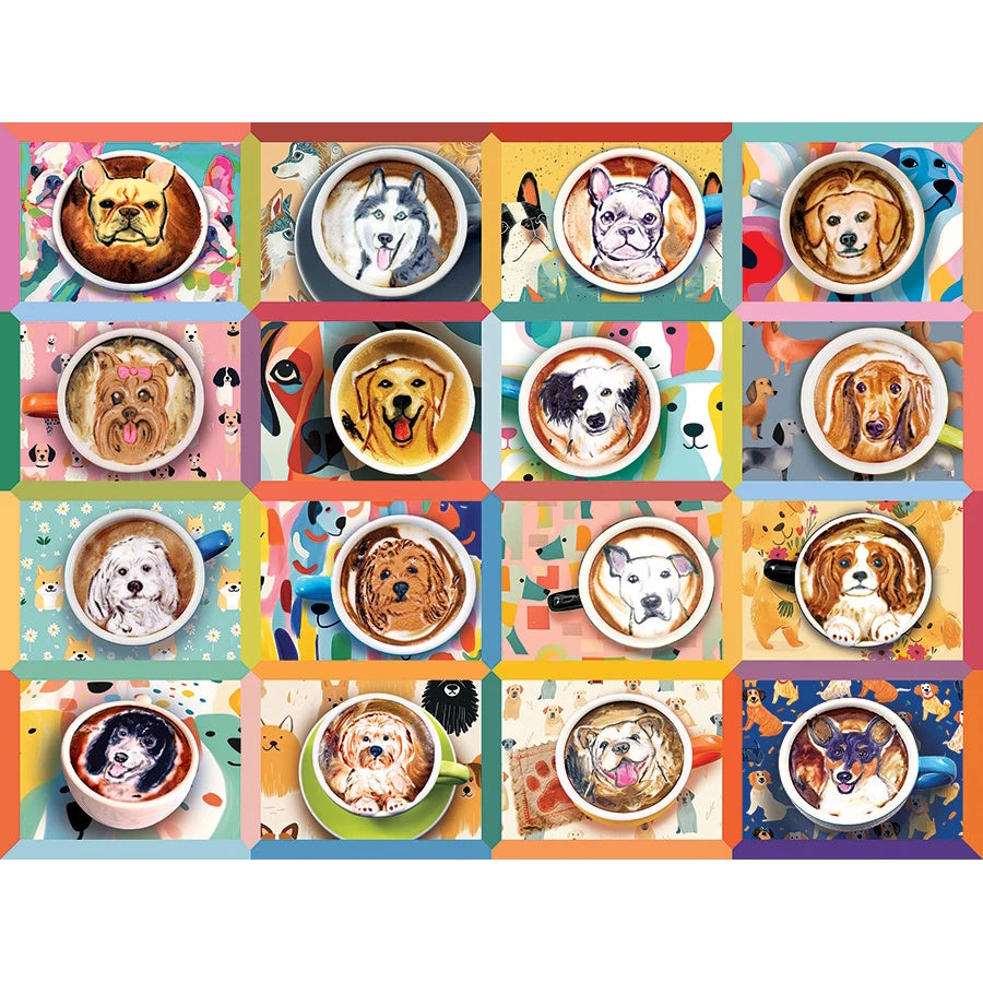 Cobble Hill 275 Piece Easy Handling Puzzle - Puppy Lattes