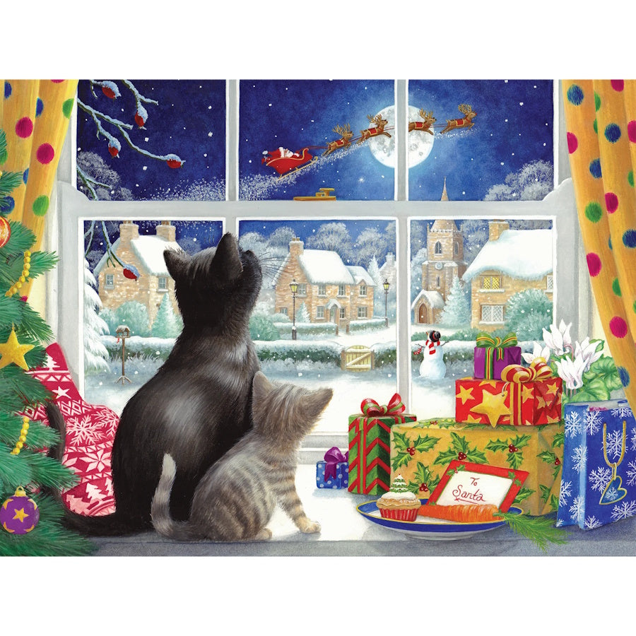 Cobble Hill 275 Piece Easy Handling Puzzle - Waiting for St Nick