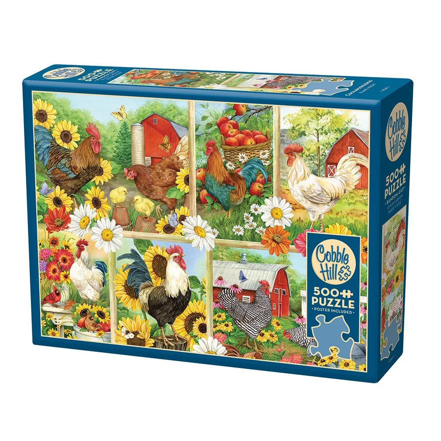 Cobble Hill 500 Piece Puzzle - Cockadoodledoo