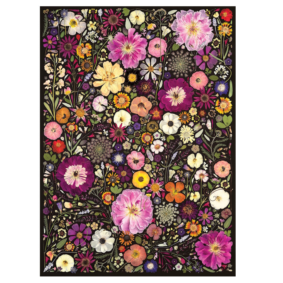 Cobble Hill 500 Piece Puzzle - Flower Press: Little Hollow & Red Daisy