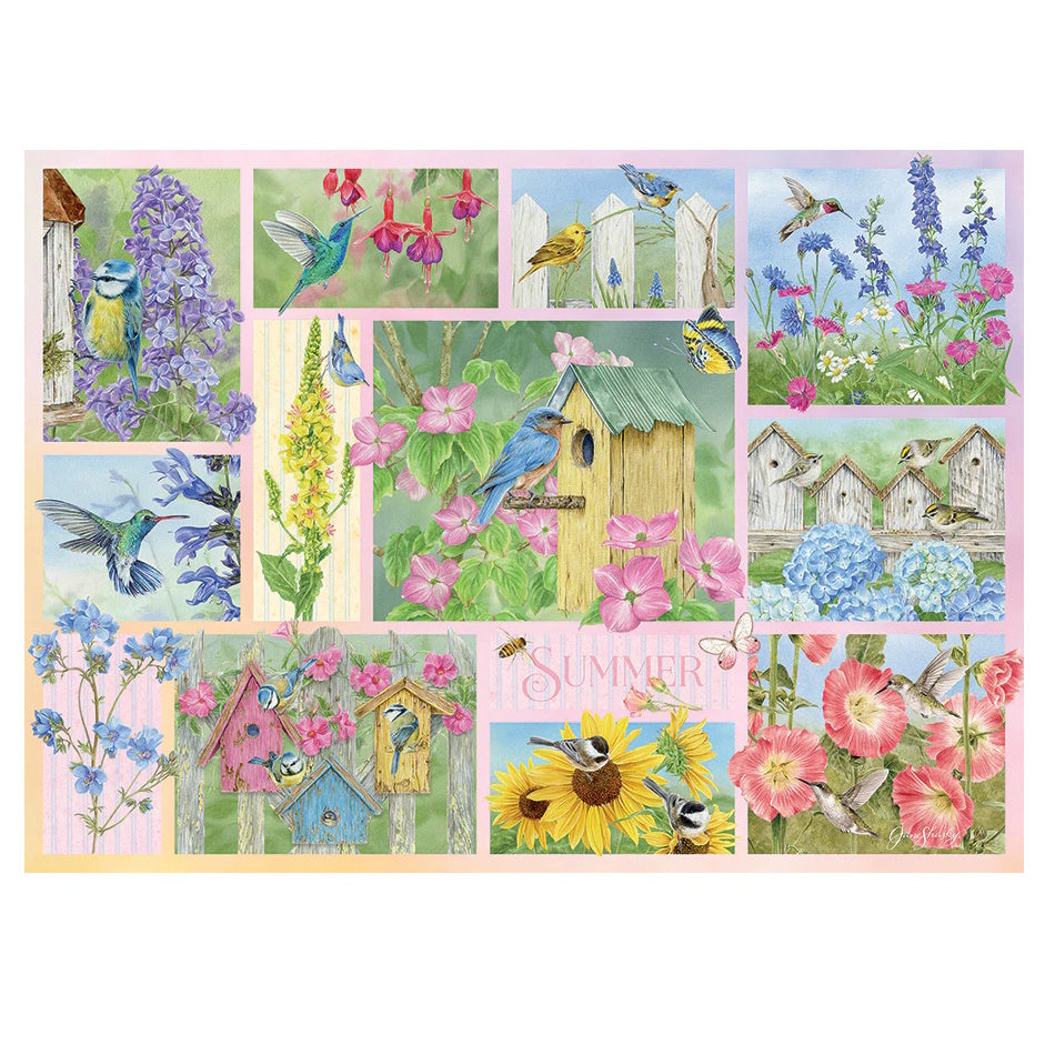 Cobble Hill 500 Piece Puzzle - Garden Birds in Summer