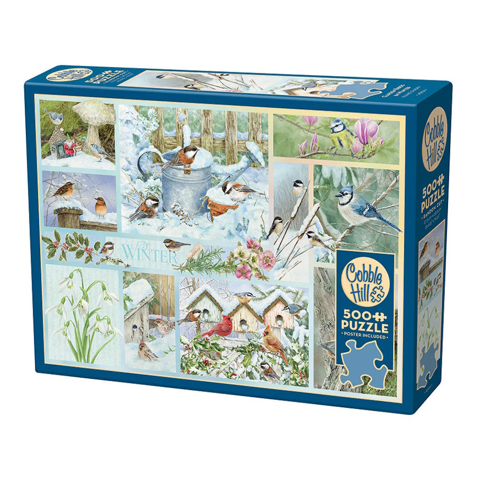Cobble Hill 500 Piece Puzzle - Garden Birds in Winter