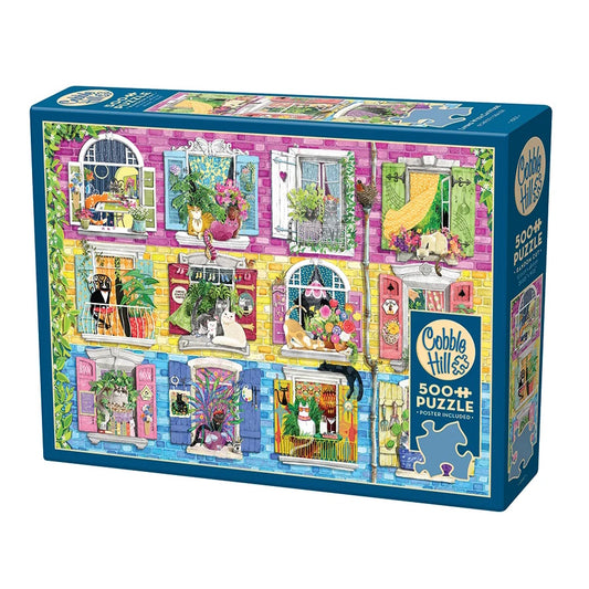 Cobble Hill 500 Piece Puzzle - Living with Catitude