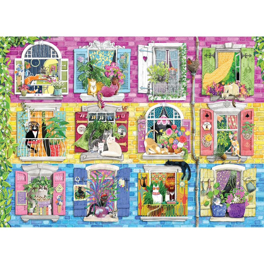 Cobble Hill 500 Piece Puzzle - Living with Catitude