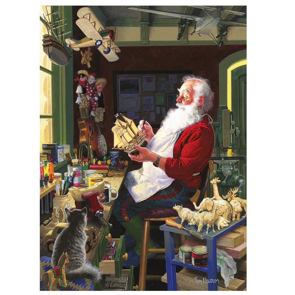 Cobble Hill 500 Piece Puzzle - Santa's Workbench