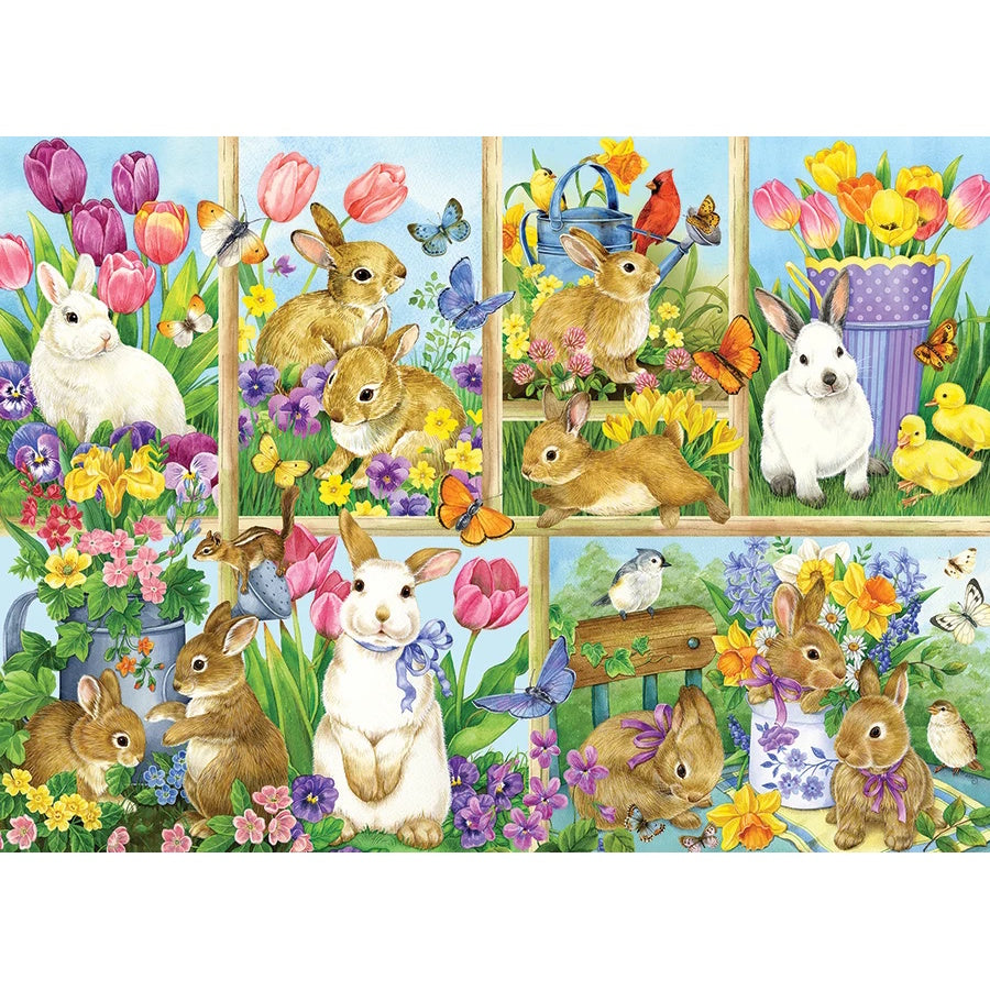 Cobble Hill 500 Piece Puzzle - Tulip Time