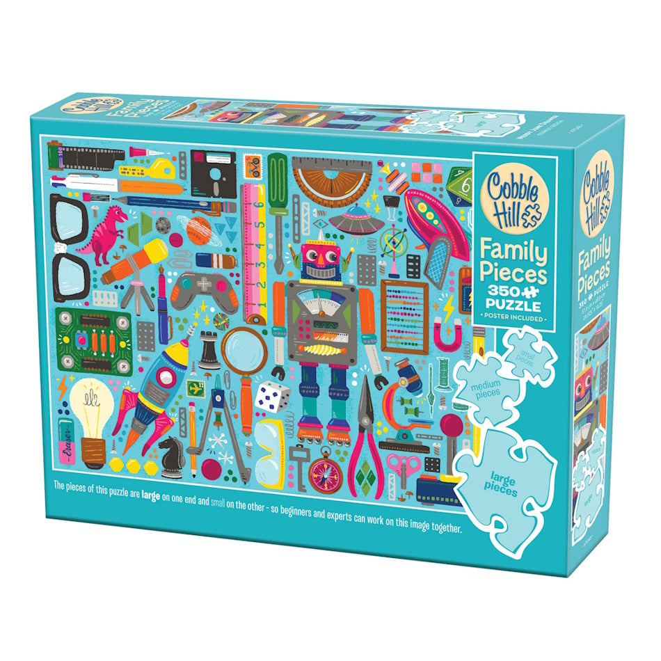Cobble Hill Family Pieces 350 Piece Puzzle - Nerdy Junk Drawer
