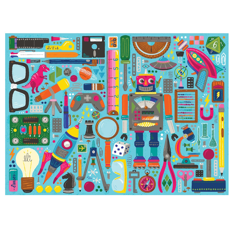 Cobble Hill Family Pieces 350 Piece Puzzle - Nerdy Junk Drawer