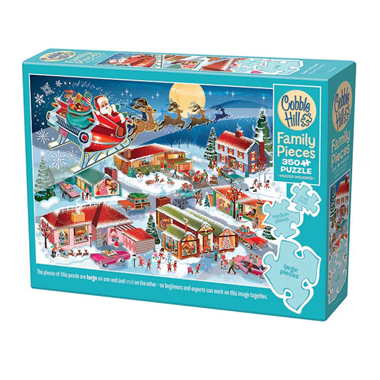 Cobble Hill Family Pieces 350 Piece Puzzle - Santa's Flyby