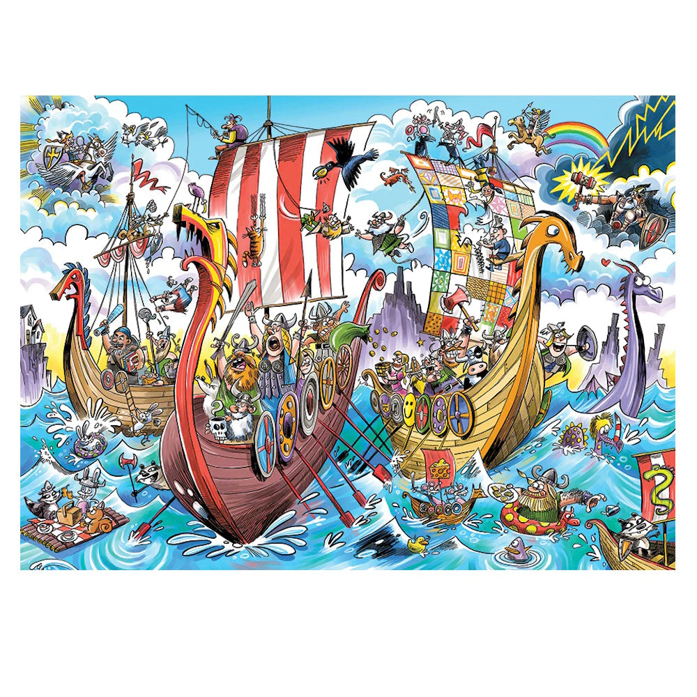 Cobble Hill Family Pieces 350 Piece Puzzle - Vikings Voyage