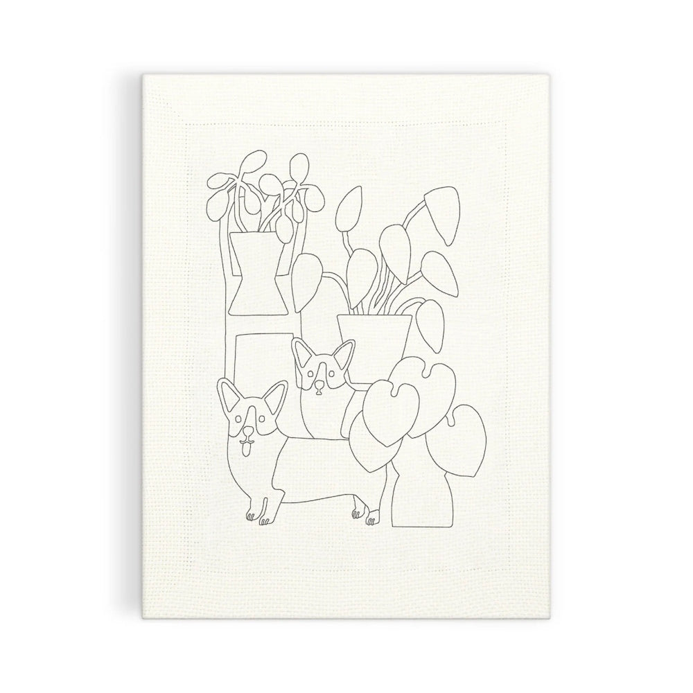 Corgi Friends Punch Needle Kit